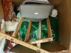 A quantity of textiles and linen (1 box