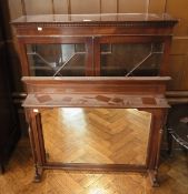 Reproduction mahogany glazed display cab