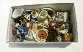 Large quantity miniature porcelain and c