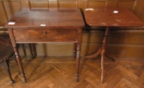 19th century mahogany rectangular top si