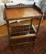 Victorian walnut music canterbury having