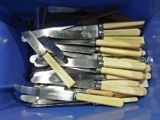 Quantity of cutlery to include ivorine h