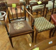 Carver' 19th century mahogany open armch