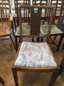 A pair of 1920's Art Deco style walnut d