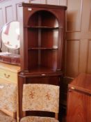Mahogany reproduction double corner cupb