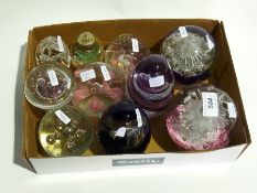 Metal mounted glass green coffee cans wi