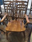 A set of four 20th century beech wheelba