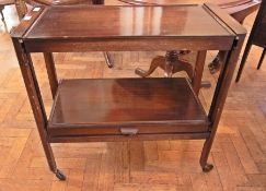 20th century teak tea-trolley with under