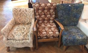 Three various mid 20th century easy chai