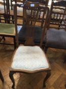 A pair of Edwardian inlaid mahogany bedr