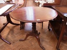 Victorian mahogany circular topped tea-t