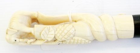 Ivory topped walking stick