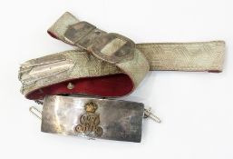 Edwardian military silver-mounted should