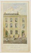 A collection of engravings showing landm