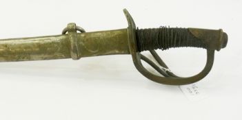 19th century dress sword, with steel sca