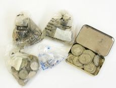 A small quantity of foreign coins plus t