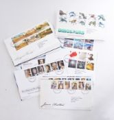 Six albums with first day covers, posted