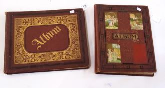 Scrap album with Victorian scraps, print