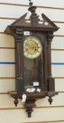 Vienna regulator wall clock with broken