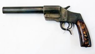 De-activated flare pistol, 9in. barrel,