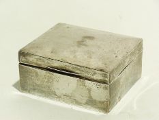 Silver square cigarette box,