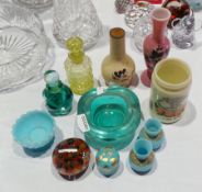 Enamelled glass vase decorated with pans