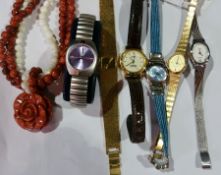 A Philip Mercier lady's stainless steel