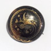 19th century gold and tortoiseshell piqu
