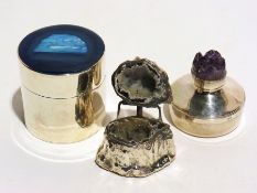 20th century silver casket, the lid surm