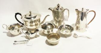 EPNS Georgian style tea service of three