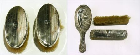 Edwardian dressing table brush set of re