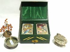 White coloured metal cigarette lighter,