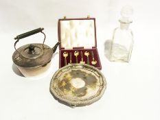 EPNS spirit kettle on stand, EPNS circul