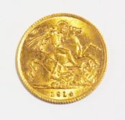 Half-sovereign, 1914
