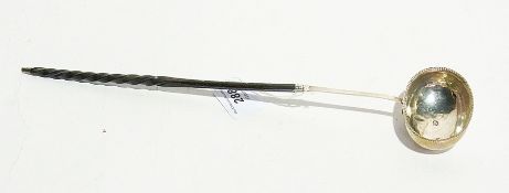 George III horn-handled and silver-colou