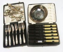 Table canteen of 1960's stainless steel