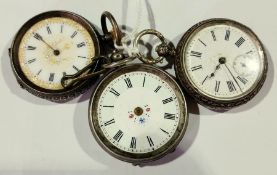 Continental silver-coloured metal fob wa