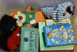 Quantity of puzzles and games, painted soldier skittles,