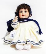 Armand Marseille bisque-headed doll No.