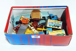 Quantity of diecast vehicles including Dinky Toys Pull More Car Transporter, Beast carrier,