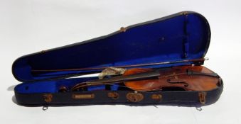 Violin and bow,
