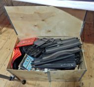 Quantity of Scalextric racetrack, cars grandstand,