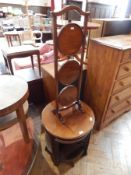 Mahogany circular top occasional table, dia.