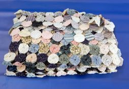 A Suffolk Puff quilt simple bed cover  Live Bidding: If you would like a condition report on this