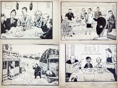 Harry Riley (1895-1966)
Pen and ink cartoons
