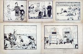 Harry Riley (1895-1966)
Pen and Ink Cartoons
