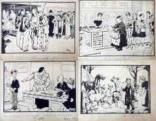 Harry Riley (1895-1966)
Pen and ink cartoons  
