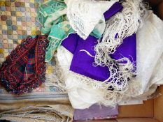 Jamaican lace bark doilies, one with original label 