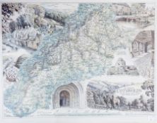 Handcoloured engraving,