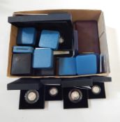 Quantity silver proof £1 coins to include:- 2002-2007, 2009, 2010 London, 2010 Belfast,